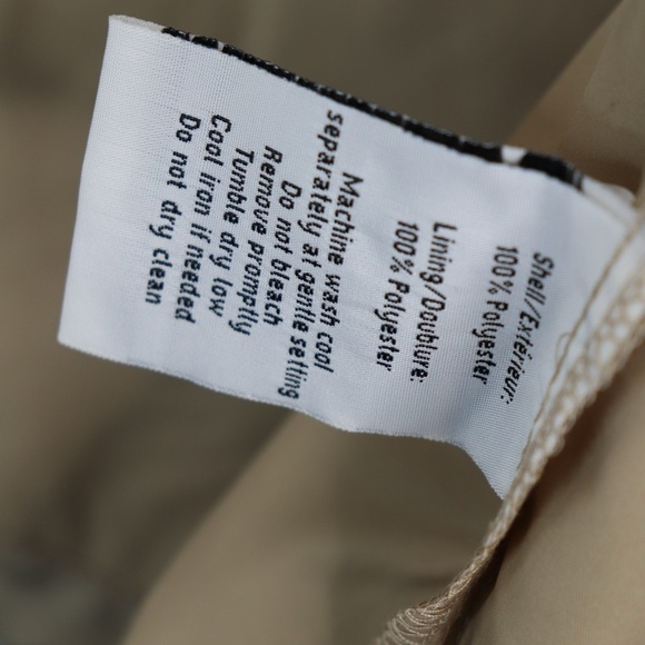 North End Men's Large Putty Jacket with Navy Blue Water Resistant Windbreaker - Picture 10 of 15